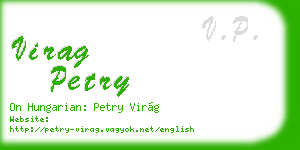 virag petry business card